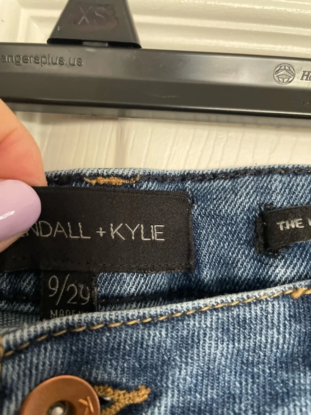 Kendall + Kylie Women’s 9/29 The Ultra Babe Skinny High-Rise Distressed Jeans